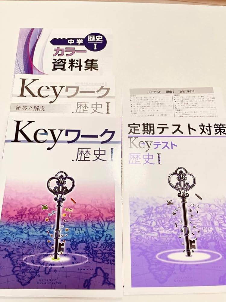 Keyワーク5教科セット　中1 定期テスト対策 中1 Keyワーク キーワーク 英語 定期テスト対策付き【東京書籍